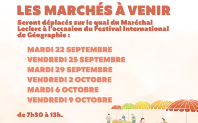 Information concernant les marchés hebdomadaires du 22 septembre au 2 octobre