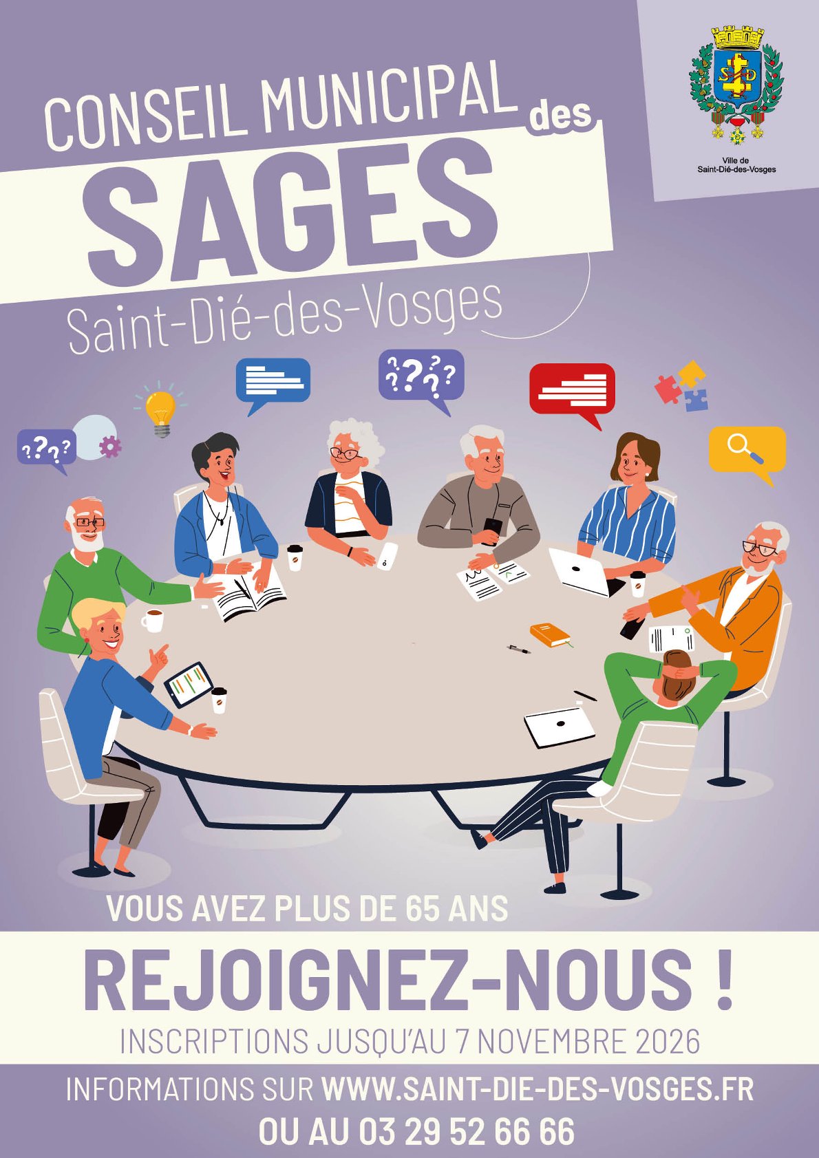 affiche-conseil-municipal-des-sages-2026 affiche des permanences de la mutuelle communale avril 2025