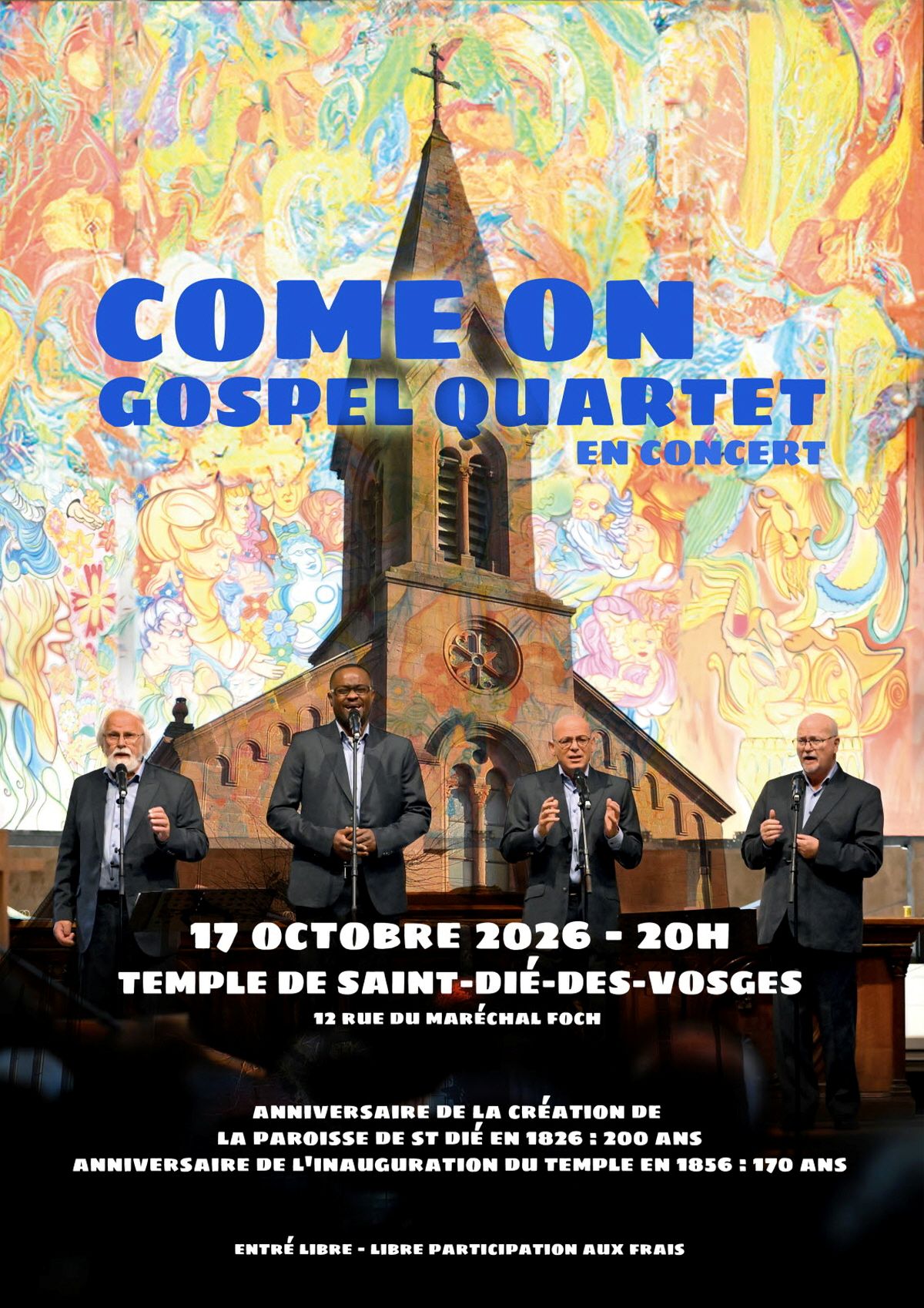 Concert par le groupe Come on gospel quartet