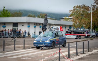 Un accident trottinette-voiture pour sensibiliser